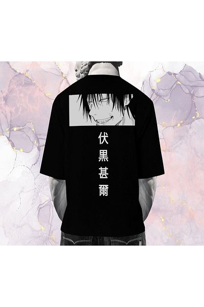 Pisa Art Jujutsu Kaisen - Fushiguro Toji - Υπερμεγέθη μπλουζάκι (εκτύπωση πίσω)