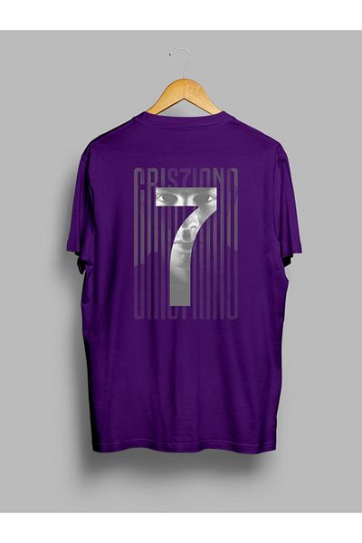 Pisa Art Υπερμεγέθη μπλουζάκι Cr7 Cristiano Ronaldo με στάμπα μπροστά και πίσω