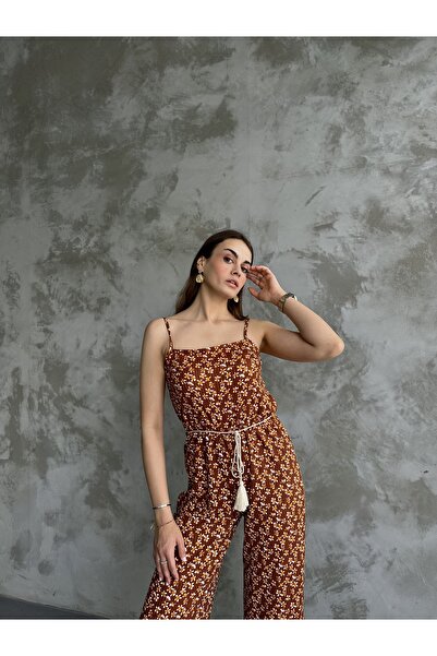 Rabi Shine ЖІНОЧИЙ КОМБІНЕЗОН НА БРЕТЕЛЯХ З ВІЗЕРУНКОМ