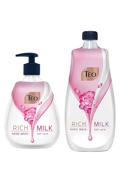 TEO BEBE Teo REZERVA TEO LIQUID SOAP Rich Milk- Soft Care, 800ML & 400ML