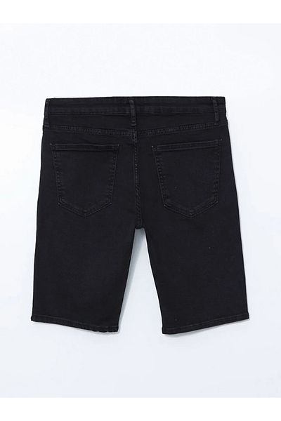 LC Waikiki Lcw Jeans Black Slim Fit Men's Jean Shorts