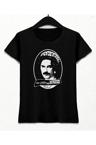 Pisa Art Σώστε το μαύρο μπλουζάκι Queen