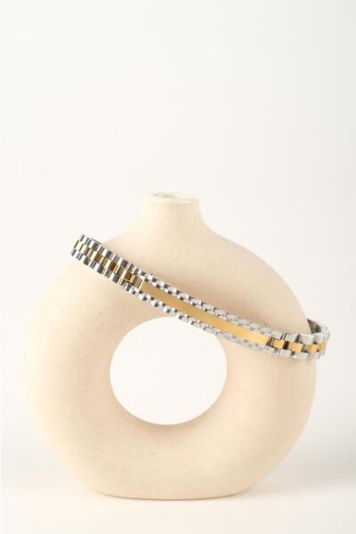 WATCHOFROYAL VERVE SILVER GOLD ÇELİK BİLEKLİK