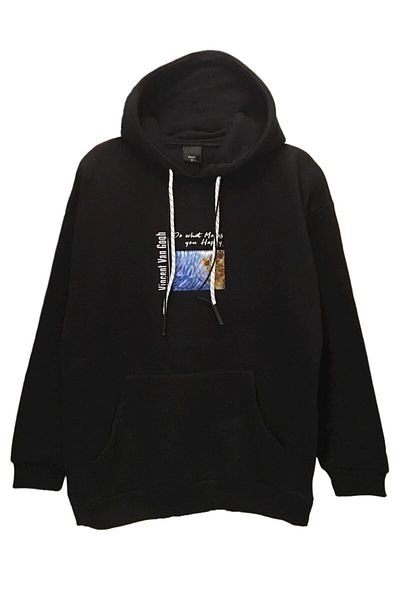 Pisa Art Φούτερ με στάμπα Unisex Oversize Vincent Van Gogh Full Moon