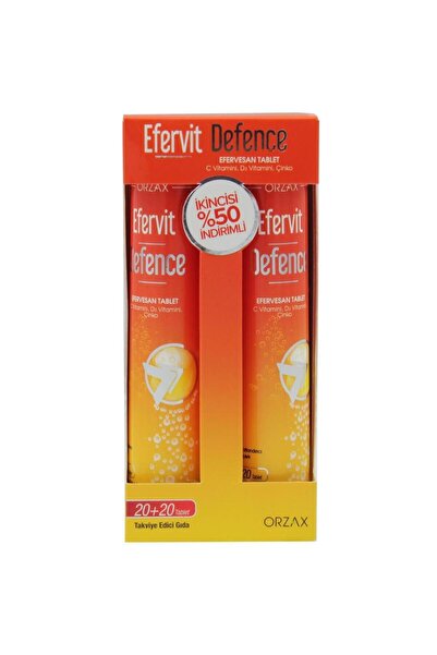 Orzax 2 قطعة من أقراص Ocean Efervit Defense 20 الفوارة