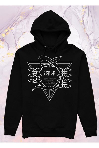 Pisa Art Neon Genesis Evangelion (shinseiki Evangelion) - Seele - Суитшърт с качулка без джобове