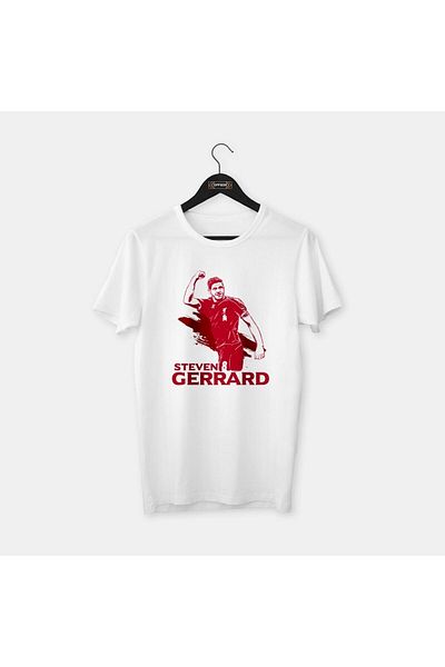 Pisa Art Steven Gerrard - Σειρά Special Drawing Design Legends, χτενισμένο βαμβακερό μπλουζάκι