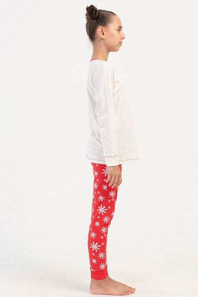 VİENETTA Cotton Girl's Long Sleeve Pajama Set(7-8/15-16), 405202