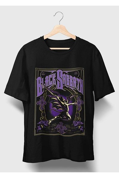 Pisa Art Μπλουζάκι με τυπωμένο σχέδιο Black Sabbath