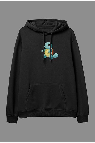 Pisa Art Суитшърт с качулка и принт Pokemon Skrtel