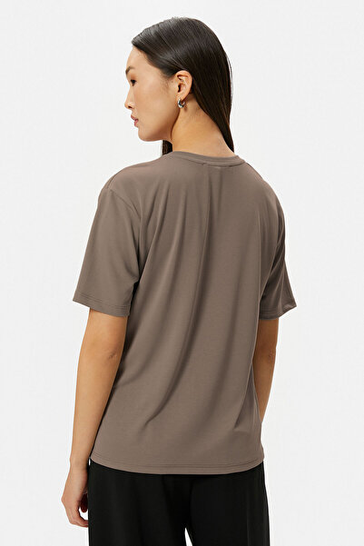 OXVİN Γυναικείο μπλουζάκι από μαλακό ύφασμα Modal Regular Basic T-Shirt (Premium is the Key)