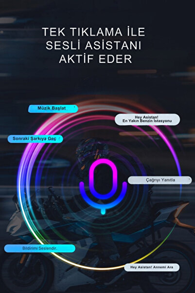 ELECTROZEN Y12 PRO Motosiklet Kask Kulaklık BT 5.4 Intercom 2 Sürücüyle Aynı Anda Konuşma 500m Ses Asistanlı