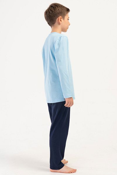 VİENETTA Costum de pijama cu mânecă lungă pentru băiat din bumbac (9/10-15/16), 405133