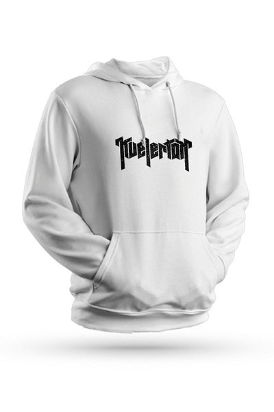 Pisa Art Φούτερ με κουκούλα Kvelertak με στάμπα λευκό Unisex