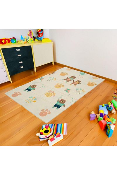U-Grow Children's Play Mat, Foam, Foldable, 2-Sided, Waterproof, Insulating, 180 x 120 x 1 cm, Alph