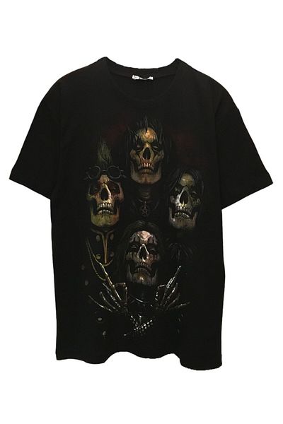 Pisa Art ΜΑΥΡΟ T-SHIRT UNISEX OVERSIZE ROCK ΜΟΥΣΙΚΗ QUEEN KURUKAFA