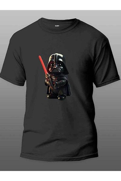 Pisa Art Μαύρο μπλουζάκι Unisex με σχέδιο K-art Darth Vader