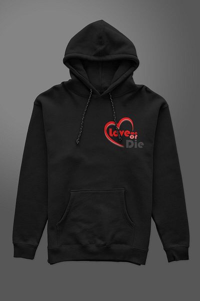 Pisa Art Love Me Or Die με στάμπα Unisex Φούτερ με κουκούλα με κουκούλα σε στυλ δρόμου