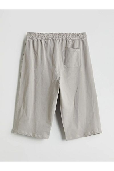 LC Waikiki Lcwaikiki Classic Gray Standard Mold Waist Tie Detailed Men's Shorts