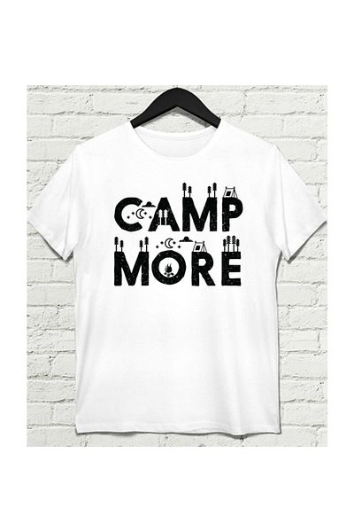 Pisa Art Ανδρικό μπλουζάκι Camp More White