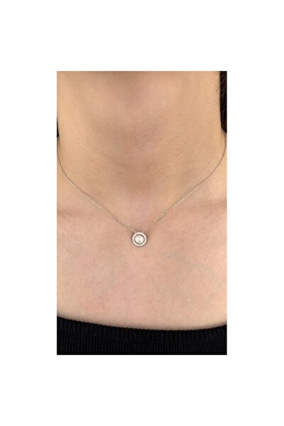 IRIS 925 Ayar Gümüş İncili Kolye