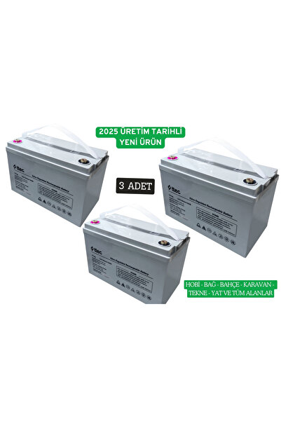 Ttec 12V 100AH JEL AKÜ 3 ADET ÖZEL FİYAT 2025 ÜRETİM