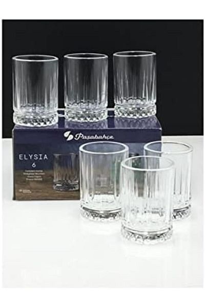 Pasabache Pasabahce Elysia Tumbler 6-Pieces Set, 60 cc Capacity, Clear