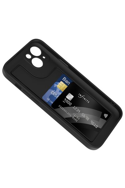 VARDAR AKSESUAR iPhone 13 Case Vrdr Vitra Cover with Camera Protection Card Holder - Gray