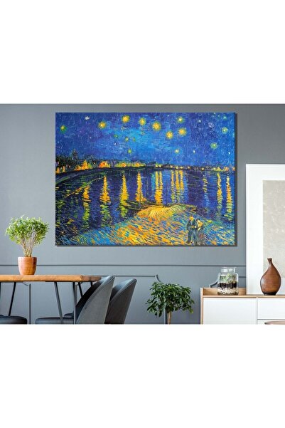KanvasSepeti Ren Nehri’nde Yıldızlı Bir Gece, Starry Night Over The Rhône, Vi...