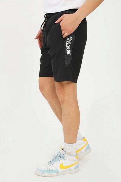Joma Pantaloni scurți negri casual pentru bărbați - Push4231416