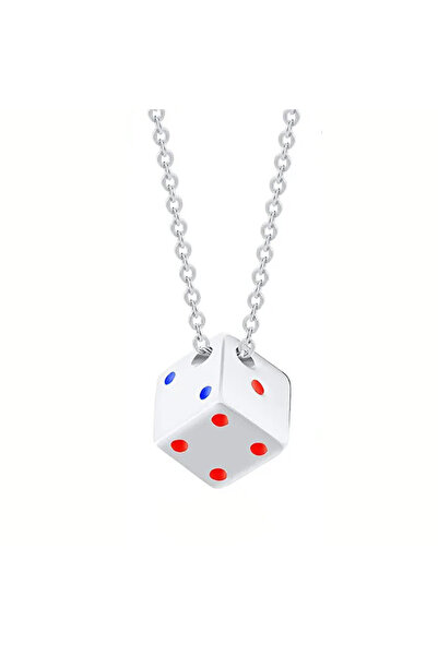 SIC MODA Stainless Steel Dice Necklace SIC MODA 5638A