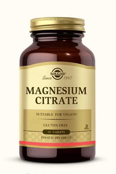 Solgar 200 Mg Magnesium Citrate - 60 Tablets