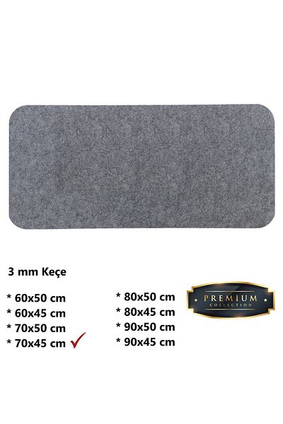 Next Craft Γκρι Mouse Pad Επιτραπέζιο Προστατευτικό Ματ Μεσαίο Μήκος 3mm Τσόχα