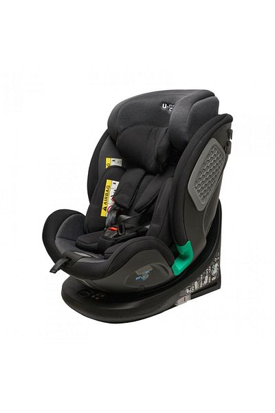 U-Grow 360° rotating car seat, isofix, Black,