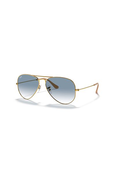 Ray-Ban نظارة شمسية راي بان بايلوت أفياتور كبيرة للجنسين - Rb 3025 - مقاس العدسة: 58 مم - أريستا