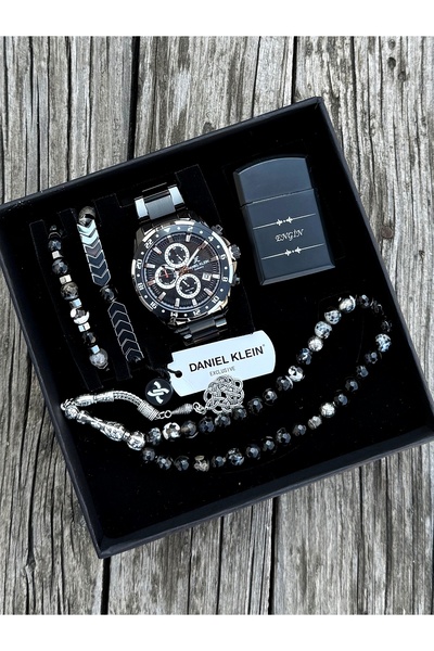 Daniel Klein Çelik Kordon 2 Yıl Garantili Kol Saati Doğal Taş Tespih Ve Bilek...