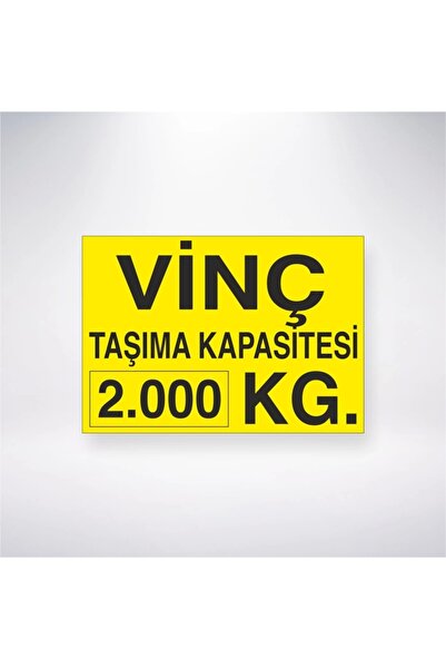 Reysa Tasarım رافعة تحمل سعة 2000 كجم ملصق 20X28 سم