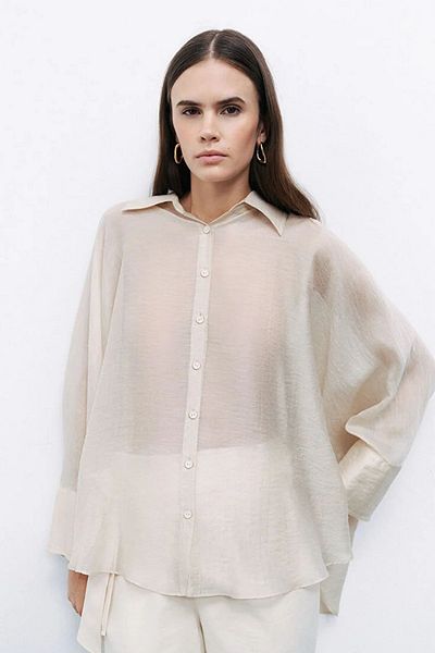 Nocturne Embroidered Flowy Shirt