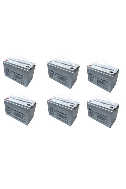 Ttec KARAVANLAR İÇİN 12V 100AH DEEP CYCLE JEL AKÜ SOLAR SİSTEM 6LI PAKET ÖZEL FİYAT