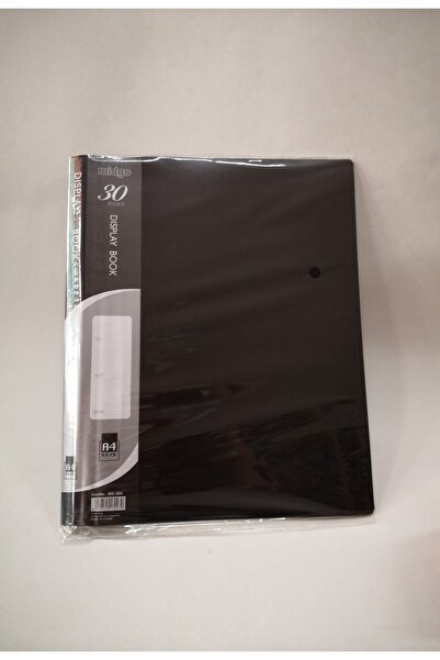 Linea Siyah 30lu Sunum Dosyası Plastik Kapaklı Şeffaf Yapraklı