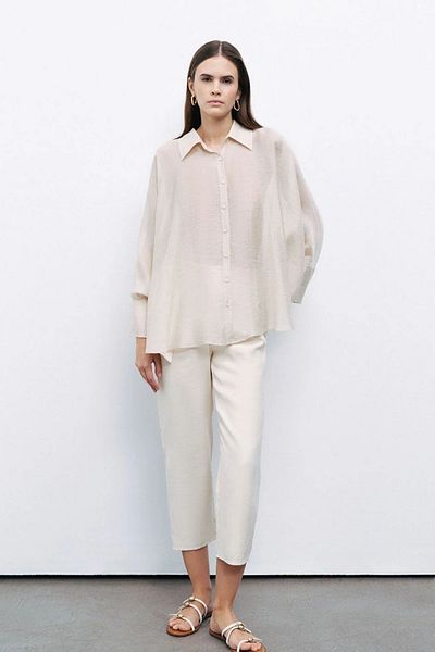Nocturne Embroidered Flowy Shirt