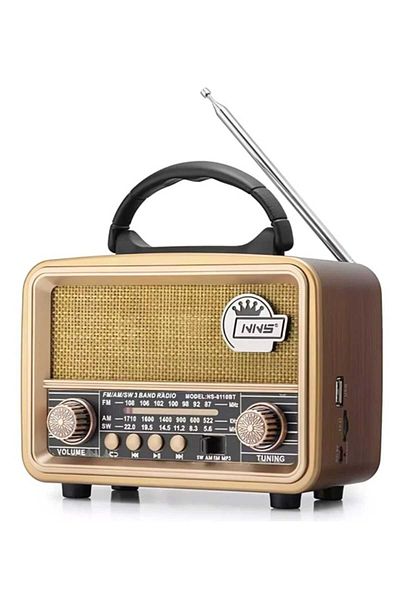 NNS NS-8110BT Wireless Rechargeable Classic FM Radio