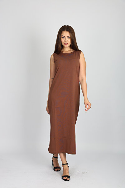 Trendingsize Sleeveless Long 100% Cotton Knitted Lining Underdress Dress