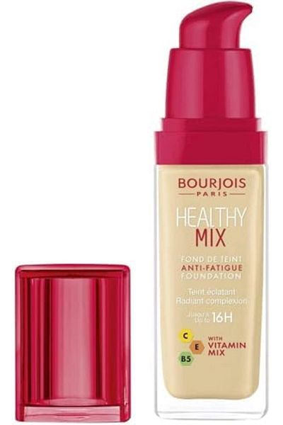 Bourjois Healthy Mix Foundation with Vitamin E C B5, Lasts Up to 16 Hours, Shade 51 Light Vanilla, A