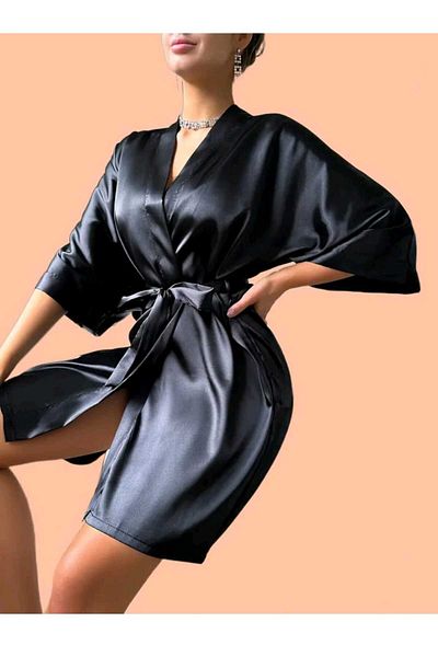 ARB Satin Dressing Gown Nightgown Bride Dressing Gown Bridal Bridesmaid Nightgown Standard Oversize