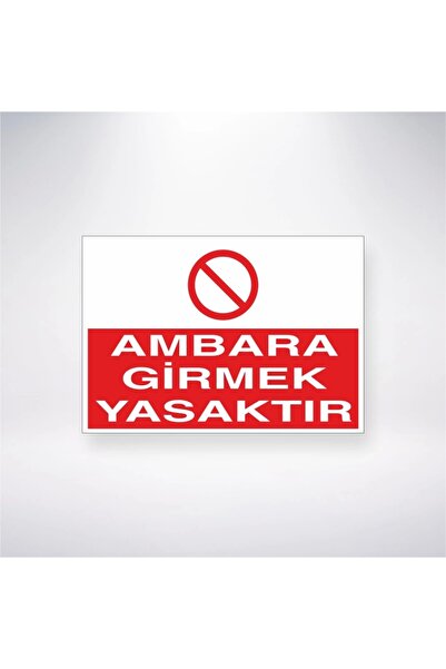 Reysa Tasarım ملصق أمبارا ممنوع الدخول به بقوة 20 × 28 سم