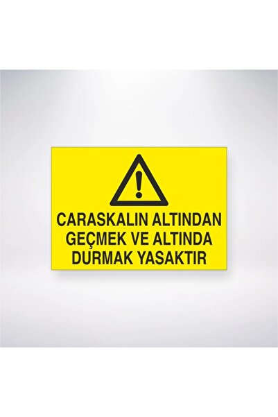 Reysa Tasarım It Is Forbidden to Pass and Stand under the Carasakal Gold Stic...