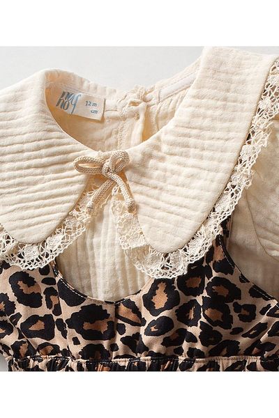 Little Baby Leopard Baby Jumpsuit