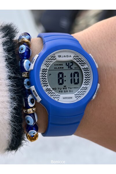 Jaga Havuz Denizde Kullanım, Işıklı, Takvimli, Kronometreli Lacivert Dijital ...