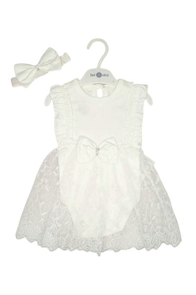 For My Baby Işıl Baby- Baby Girl Dress Tulle Laced Special Day Party Mevlüt Dress Baby Zıbın Wedding Dress